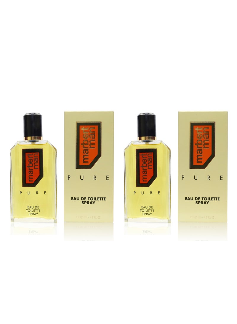 Marbert Man Perfume Set of 2 125ml Bottles - Image 1