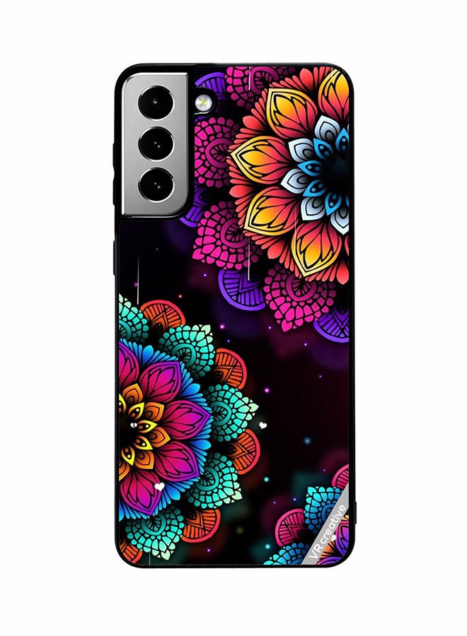 VR CREATIVE Protective Case Cover For Samsung Galaxy S21 FE 5G Mandala Design Multicolour - Image 1