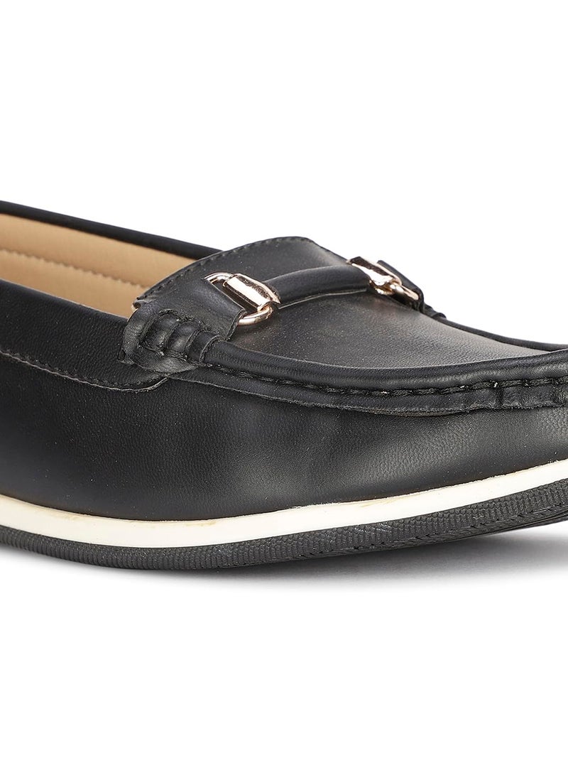 Bata Women's Slip-on Loafer - Black (5 UK) (5516145) - Image 5