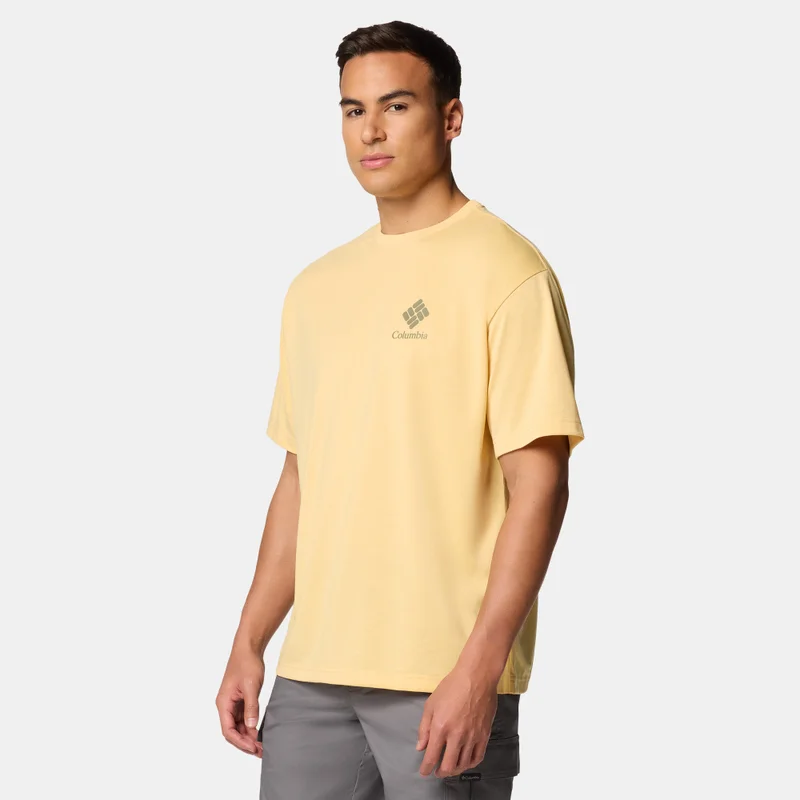 Columbia Yellow Men's Cedar Trail Graphic T-Shirt for Men | Best Price UAE