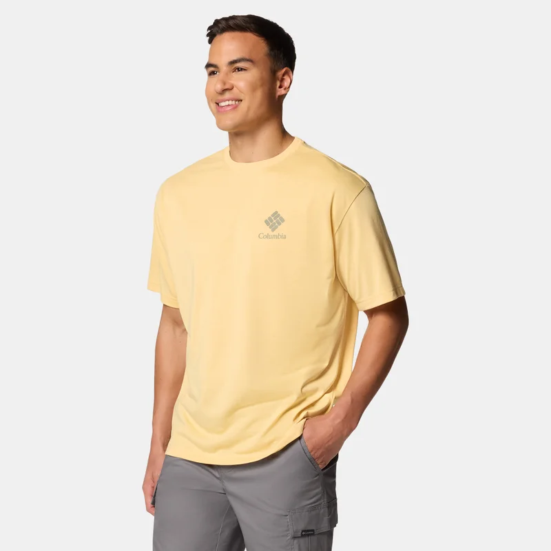 Columbia Yellow Men's Cedar Trail Graphic T-Shirt for Men | Best Price UAE