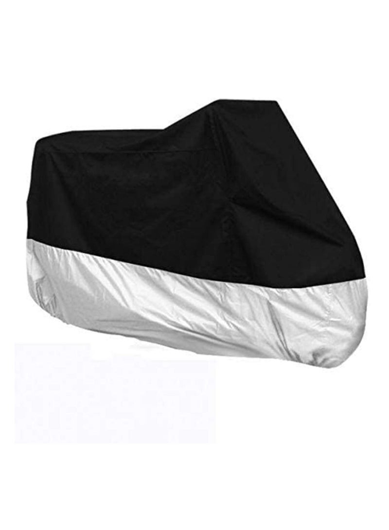 "غطاء دراجة نارية مقاوم للماء ومضاد للأشعة فوق البنفسجية للاستخدام الخارجي – غطاء متين للحماية من المطر والغبار والطقس القاسي – مناسب للسكوتر والموتوبيد ودراجات ATV والدراجات الترابية – تغطية كاملة لمقاومة الغبار وأشعة الشمس والمطر والثلج – مقاس XXL" - Image 2