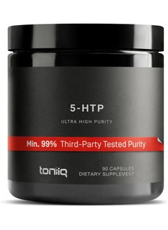 Toniiq Ultra High Strength 5Htp Capsules - 99%+ Highly Purified And Bioavailable - 12:1 Concentrated Extract - 200Mg - 90 Veggie Capsules  - Image 1