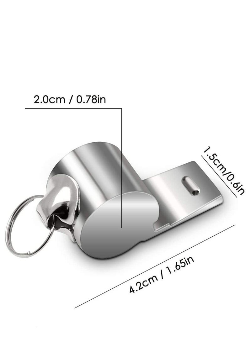 KASTWAVE Whistles, 8 Packs Coaches Referee Whistles with Lanyards, Loud Crisp Sound, Colorful Plastic and Stainless Steel Football for Sports Lifeguards Survival Emergency Training - Image 3