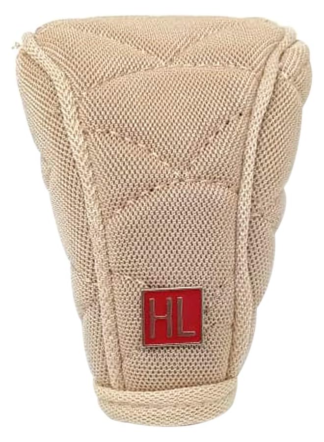 أتش أل غطاء ناقل الحركة اليدوي من القماش عالي الجودة، غطاء مقبض ناقل الحركة للسيارة، لون بيج عالمي - Image 1