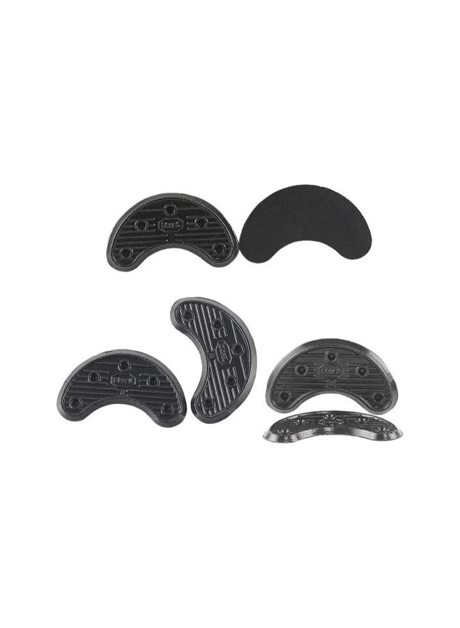 10 Pairs Shoe Heel Plates Stickers Horseshoe-Shaped Sole Stickers Repair Pad Heel Sole Replacement Patch Stickers (Size 2)  - Image 1