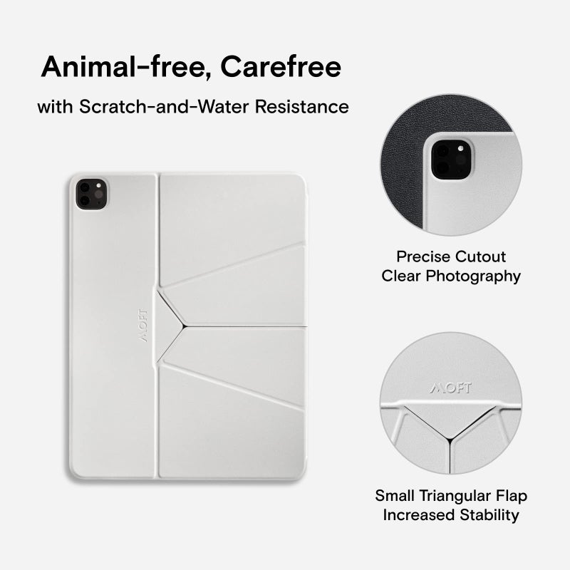 MOFT Tablet Case Compatible with Pro 12.9 in(4th/5th/6th Generation) Snap Float Folio Stand Scratch & Discolor Resistant, Light and Portable Tablet Stand (Brown) - Image 4