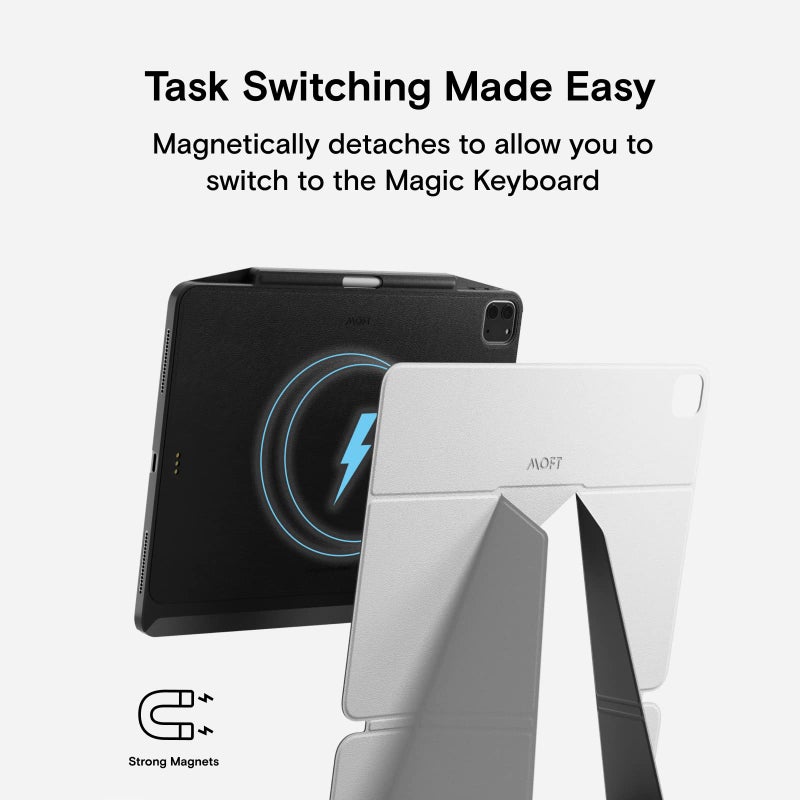 MOFT Tablet Case Compatible with Pro 12.9 in(4th/5th/6th Generation) Snap Float Folio Stand Scratch & Discolor Resistant, Light and Portable Tablet Stand (Brown) - Image 5