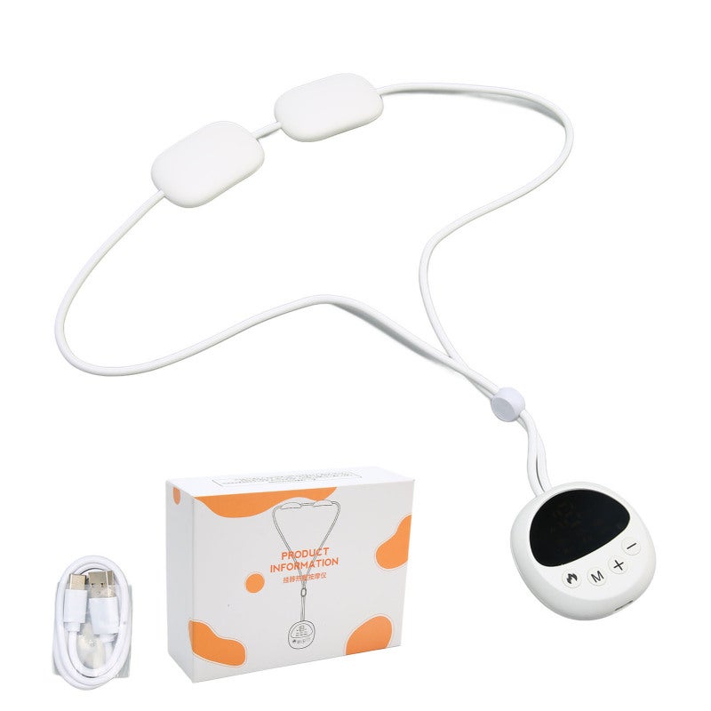 Electric Pulse Neck Massager 3 Level Thermostatic Hot Compress Portable Smart Pendant Cervical Massager for Muscle Pain - Image 1