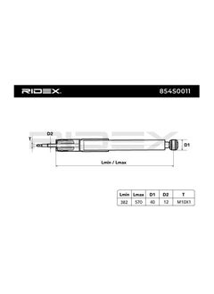 ريديكس RIDEX - ممتص الصدمات (الخلفي) لمرسيدس - 2033263000 / 2033200031 / 2033261700 / 2033261000 / 2033263300 / 2033262300 / 2033260700 / 2033200731 / 2033200131 / 2033200231 / 2033261500 / 2033260600 / 2033260500 / 2033261100  - Image 5