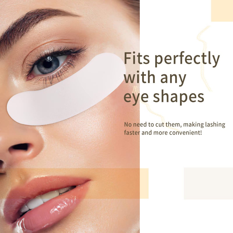 Miuffue 100 PCS Foam Eye Pads for Lash Extensions, Under Eye Pads for Eyelash Extensions, Micro-foam Lash Pads Lint Free, Stick Well, No Tape Needed, Hypoallergenic - Image 4