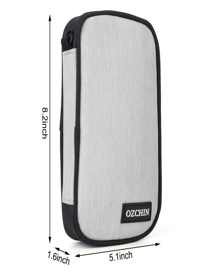 OZCHIN Smell Proof Bag Pocket Bag Activated Carbon Fiber 8'' x 5'' Portable Carry Pouch for Travel (Grey) - Image 4