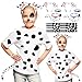 Ahuimeius 2 Set Dalmatian Costume with Dog Ear Felt Spots for Halloween Dalmatian Costume KidsAdults Shirt Black Felt Stickers for School DIY Projects - Image 3