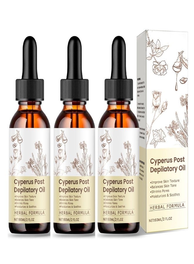 ZTSGU 3 Pcs ﻿Cyperus Rotundus Oil, Reducing Body Hair Growt Premium Natural Cyperus Rotundus Oil for Hair Removal and Nourish SkinCare. - Image 1