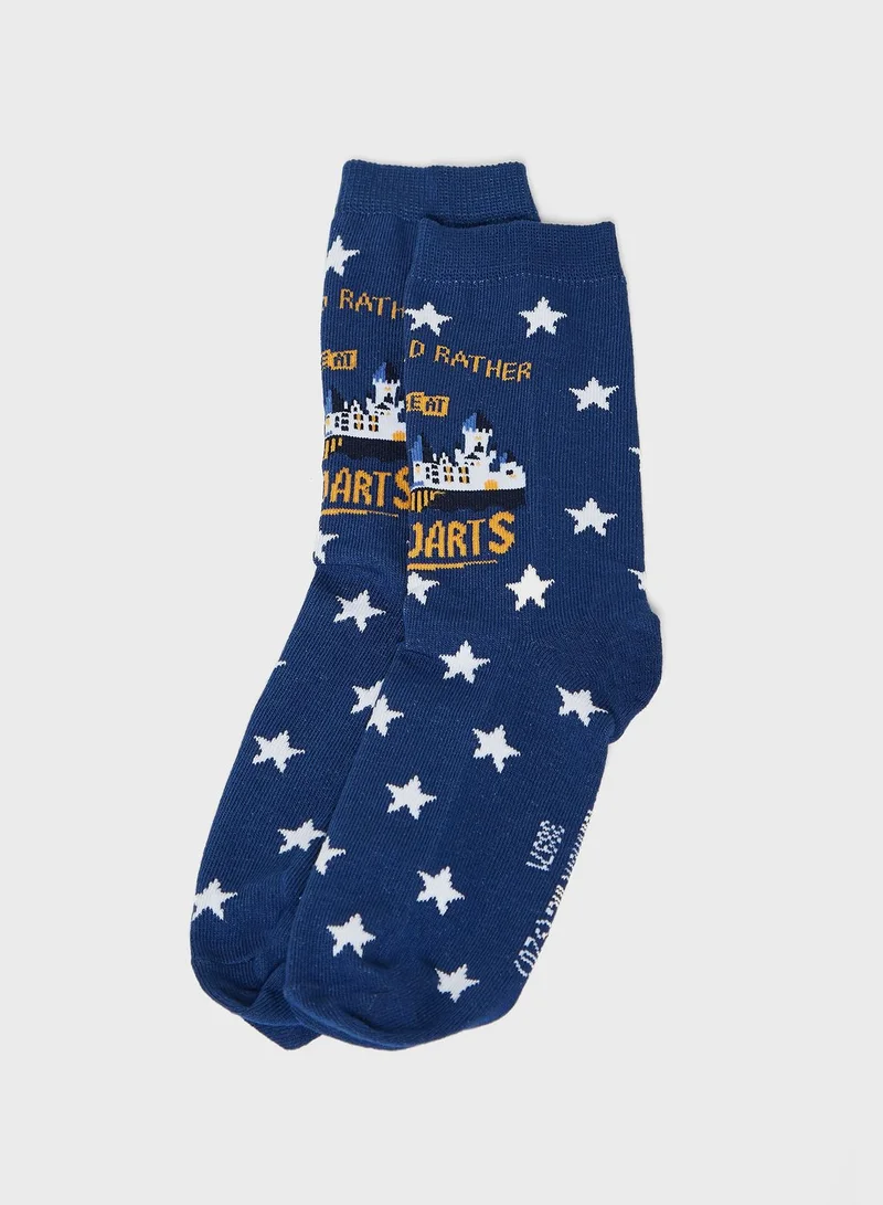 NEW LOOK Harry Potter Hogwarts Socks