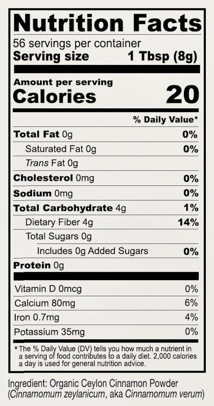 Anthony's Organic Ceylon Cinnamon Powder, 1 lb, Ground, Gluten Free, Non Irradiated, Non GMO, Keto Friendly - Image 4