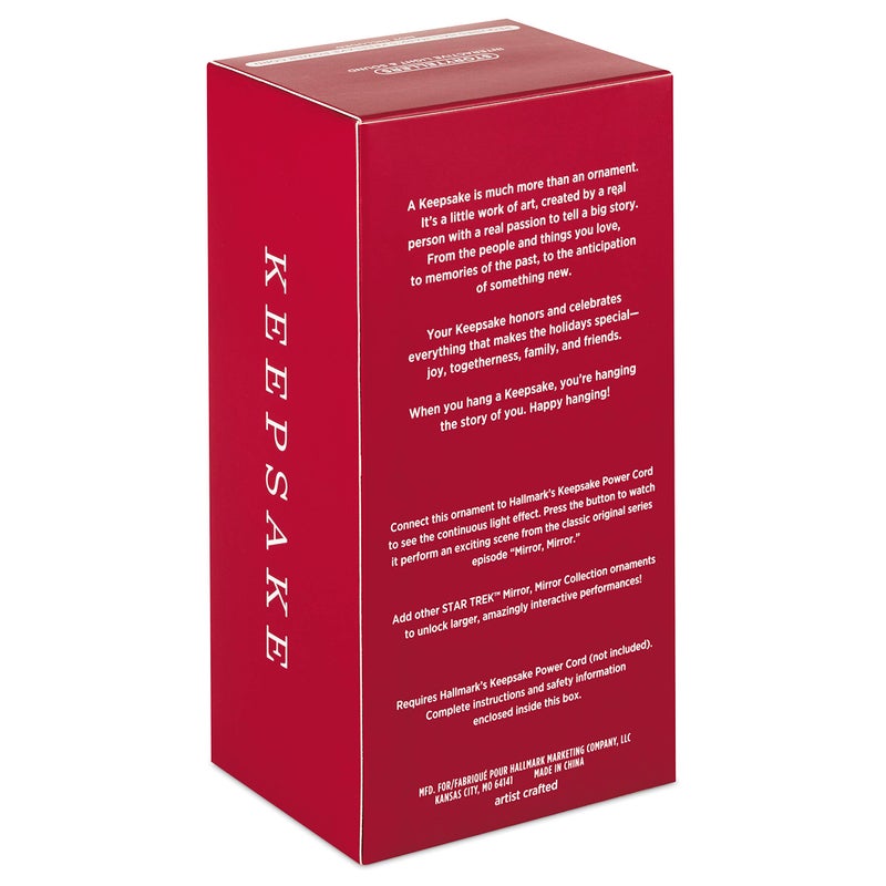 Hallmark Keepsake Hallmark Therkake Christmas Ornament 2022 Star Trek Mirror Mirror Collection Light Hikaru Sulu Light and Sound - Image 4