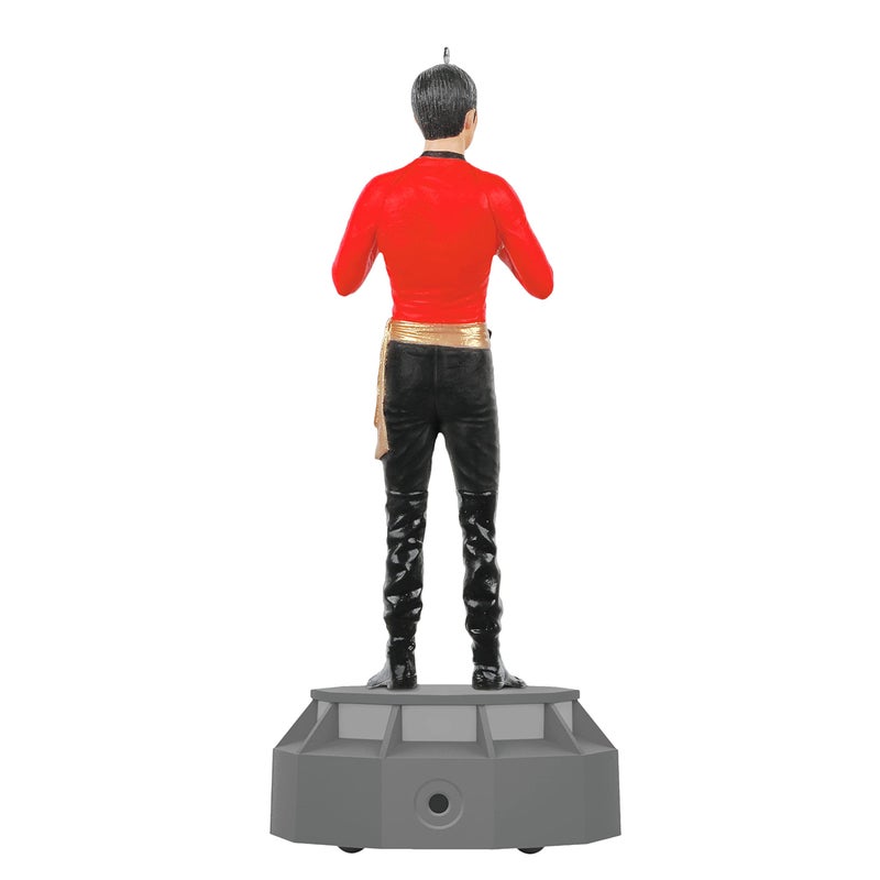 Hallmark Keepsake Hallmark Therkake Christmas Ornament 2022 Star Trek Mirror Mirror Collection Light Hikaru Sulu Light and Sound - Image 2