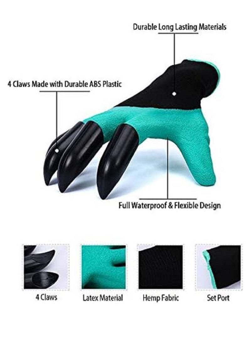 Generic Smart Garden Gloves with Finger Claws - The Perfect Tool for Gardening and Weeding Enthusiasts, for Digging, Planting, Seeding, Weeding, Rose Care and Pruning  - Image 3