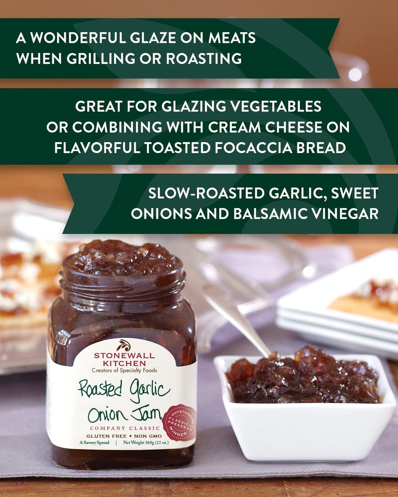 Stonewall Kitchen Roasted Garlic Onion Jam, 13 Ounces - Image 3