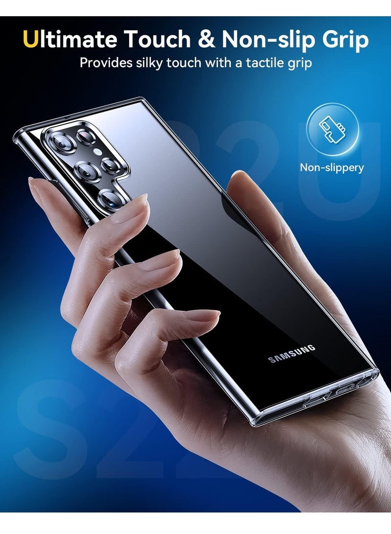 ELTRAZONE Galaxy S22 Ultra Case Bundle - Includes 2 HD Screen Protectors & 2 Camera Lens Protectors, Slim Shockproof Clear Anti-Scratch Cover for Samsung Galaxy S22 Ultra 5G - Image 5