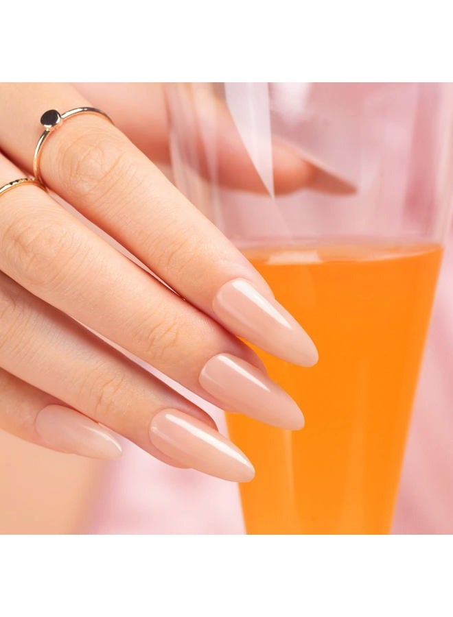 RARJSM Milky Rose Gel Nail Polish LED UV Gel Soak Off Clear Nude Pink French Manicure Light Pink Jelly Nail Gel Polish Varnish Curing Requires 1pcs 15ml for Home Salon Nail Art DIY - Image 3