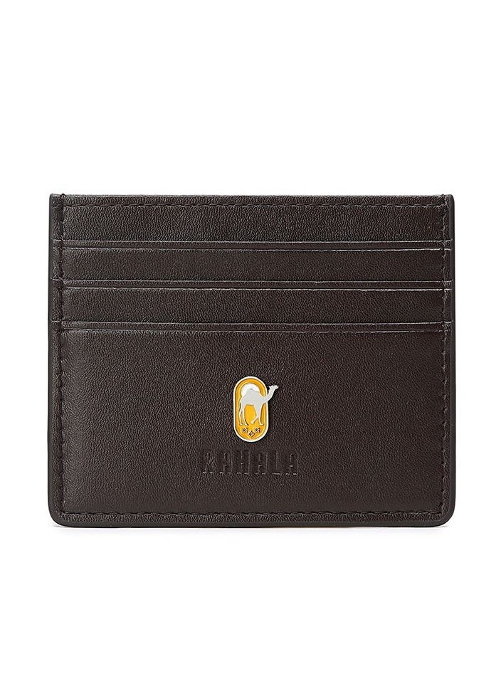 RAHALA - RA109 Genuine Leather Multiple Card Slots Casual Slim Wallet - Brown - Image 1