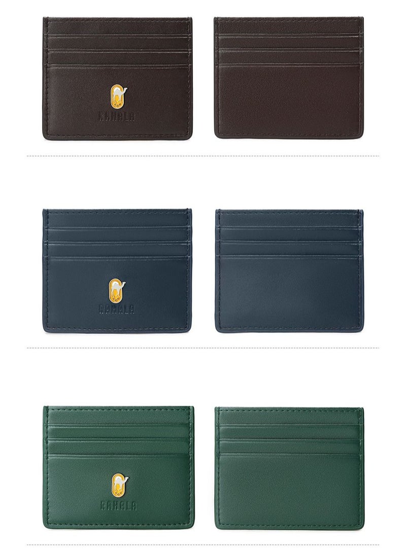 RAHALA - RA109 Genuine Leather Multiple Card Slots Casual Slim Wallet - Brown - Image 1