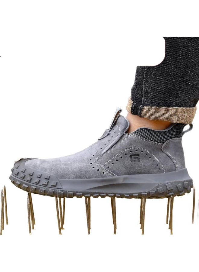 Jingtu Welding Safety Shoes For Men With Steel Toe Cap, Anti-Smashing, Anti-Puncture, Anti-Flame, Fire-Resistant, Safety Work Shoes 3007T Size 42 - Image 2