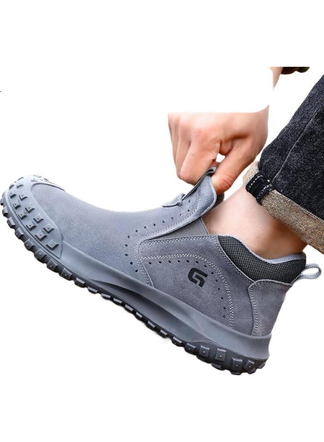 Jingtu Welding Safety Shoes For Men With Steel Toe Cap, Anti-Smashing, Anti-Puncture, Anti-Flame, Fire-Resistant, Safety Work Shoes 3007T Size 42 - Image 3