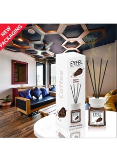 Pack of 2 Eyfel Reed Diffuser Coffee - Kahve Room Air Freshener 120ml