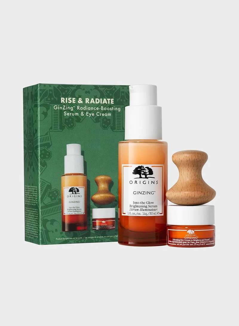 Origins Rise & Radiate Ginzing Radiance-Boosting Serum & Eye Cream, Savings 32%