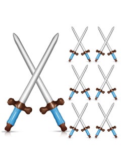 12Pcs Inflatable Swords Toy, Inflated Knife Toy Swords Weapons Swords Set, 24inch Plastic Swords for Kids Birthday Theme Party Costume Cosplay Supplies, Stage Props