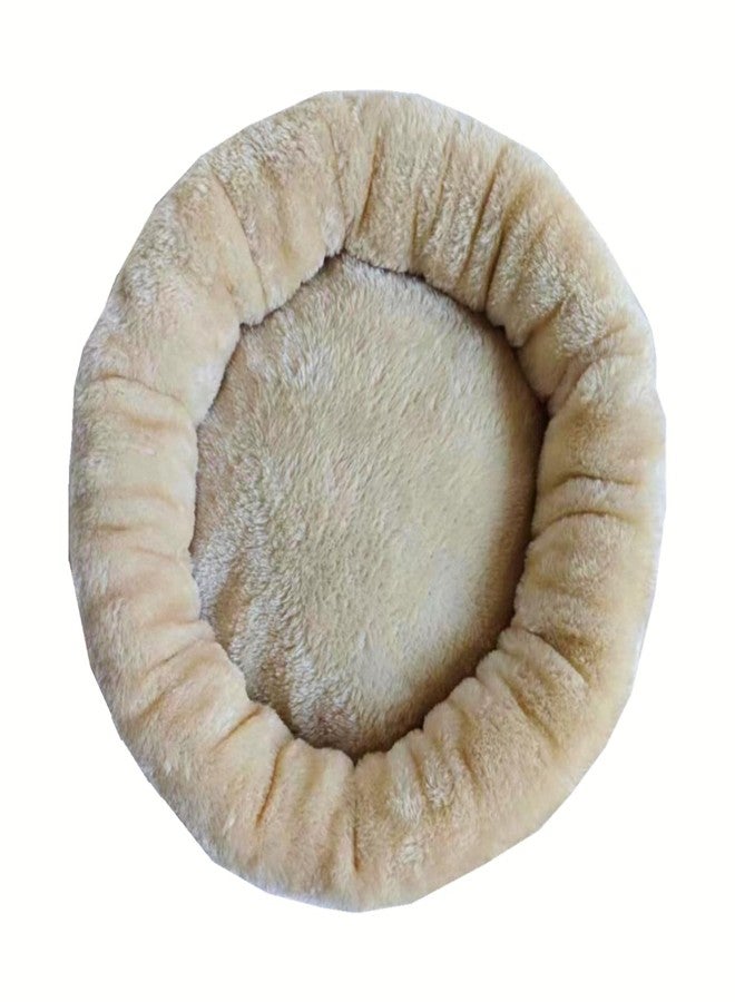 SHENGOCASE ملحقات برج شجرة القطط قطع غيار غطاء وسادة علوية مستديرة لسرير القطط مع شريط مطاطي (13.8 بوصة، بيج) - Image 2