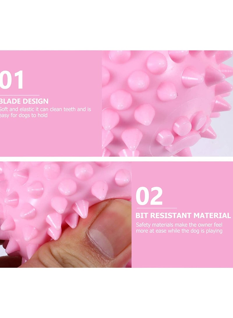 Interactive Dog Spiky Balls for Puppies 3pcs Bite Resistant Molar Toys Ideal for Training and Play - Image 4
