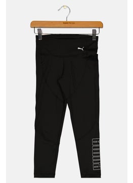 PUMA Kids Girl Brand Logo Training Leggings, Black  - Image 1