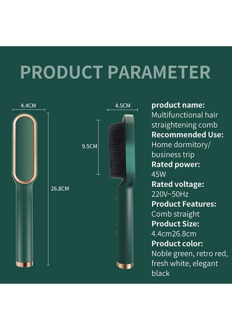 ELTRAZONE Professional Electric Hair Straightener Brush Heated Comb Straightening Combs Men Beard Hair Straight and Curly Styling Tools - Image 4