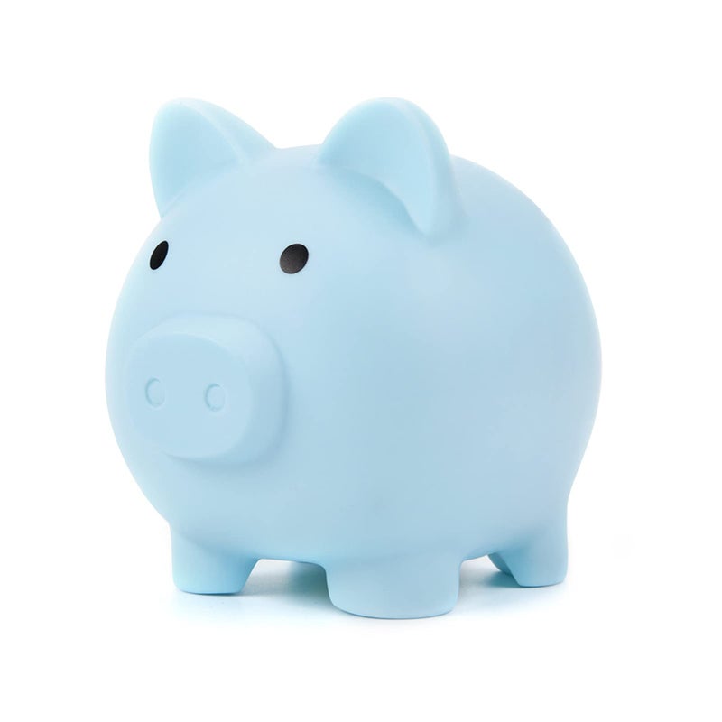 Fuyamp Cute Piggy Bank Child to Cherish Money Keepsake Nursery Decor Cute Coin Money Box Saving Coins Cash Fun Gift for KidsBlue