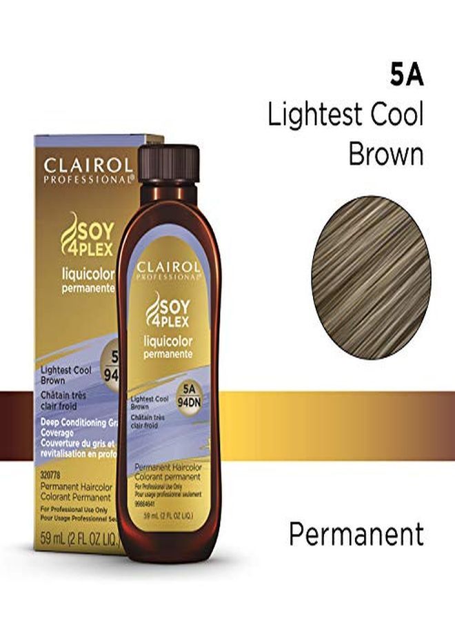 CLAIROL PROFESSIONAL Permanent Liquicolor For Dark Hair Color, 5A Lightest Cool Brown, 2 Oz.  - Image 2