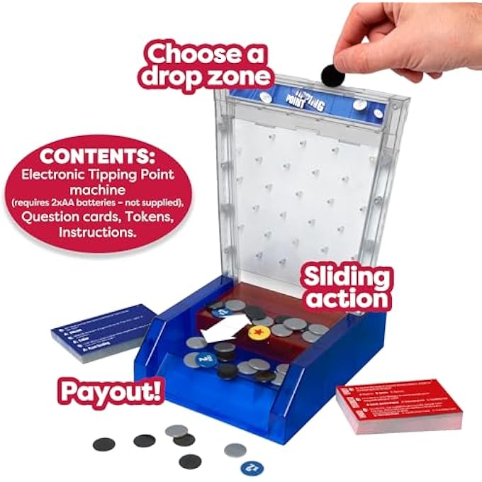 ايديال مثالي | لعبة نقطة العطاء: مع آلة نقطة التحول الإلكترونية وجميع الأسئلة الجديدة | برنامج تلفزيوني عائلي لعبة لوحية | ل 3+ لاعبين أو فرق | الأعمار 10+ - Image 2