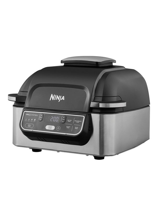 Ninja Foodi Health Grill & Air Fryer 5.7L With Cyclonic Air Technology, 5-In-1, Air Fry, Grill, Bake, Roast, Dehydrate, Dishwasher Safe Parts, CleanIng Brush 5.7 L 1760 W AG301ME Stainless steel - Image 3