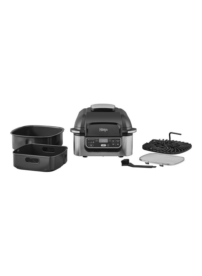 Ninja Foodi Health Grill & Air Fryer 5.7L With Cyclonic Air Technology, 5-In-1, Air Fry, Grill, Bake, Roast, Dehydrate, Dishwasher Safe Parts, CleanIng Brush 5.7 L 1760 W AG301ME Stainless steel - Image 4