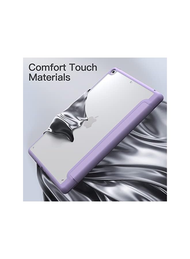 Jetech Matte Case For Ipad 9/8/7 (10.2-Inch, 2021/2020/2019 Model, 9Th/8Th/7Th Generation) With Pencil Holder, Frosted Translucent Back Slim Stand Protective Tablet Cover (Light Purple) - Image 5