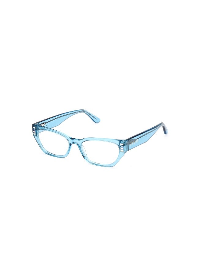 GUESS Gu2967 Cat Acetate Frames For Women Size 51, Blue - Image 1