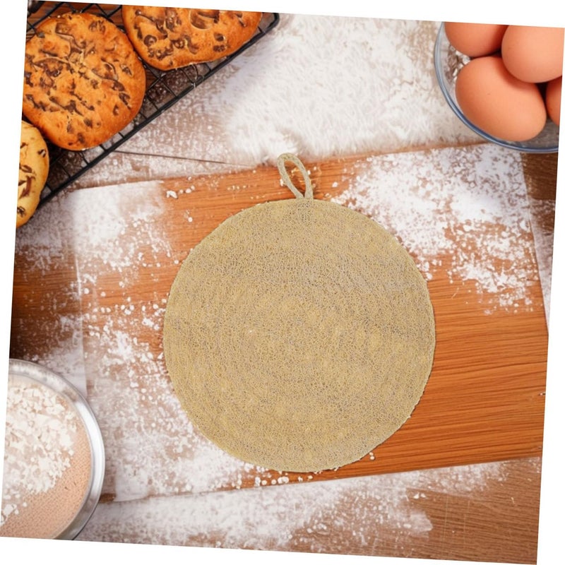Reusable Loofah Fiber Steamer Mat For Dumplings Vegetables And Fish Cooking - Image 5