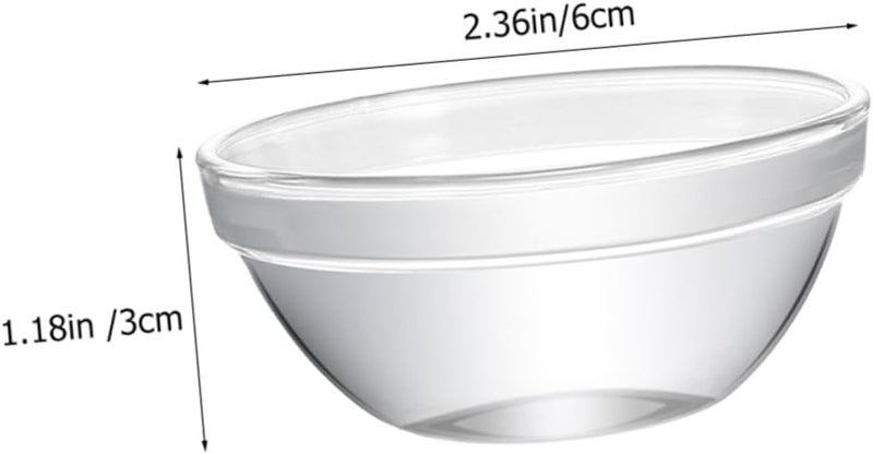 MAGICLULU 4pcs Glass Dessert Bowls Small Multi-function Ramekins for Pudding Jelly and Snacks Household Baking Bowls for Home Use - Image 2