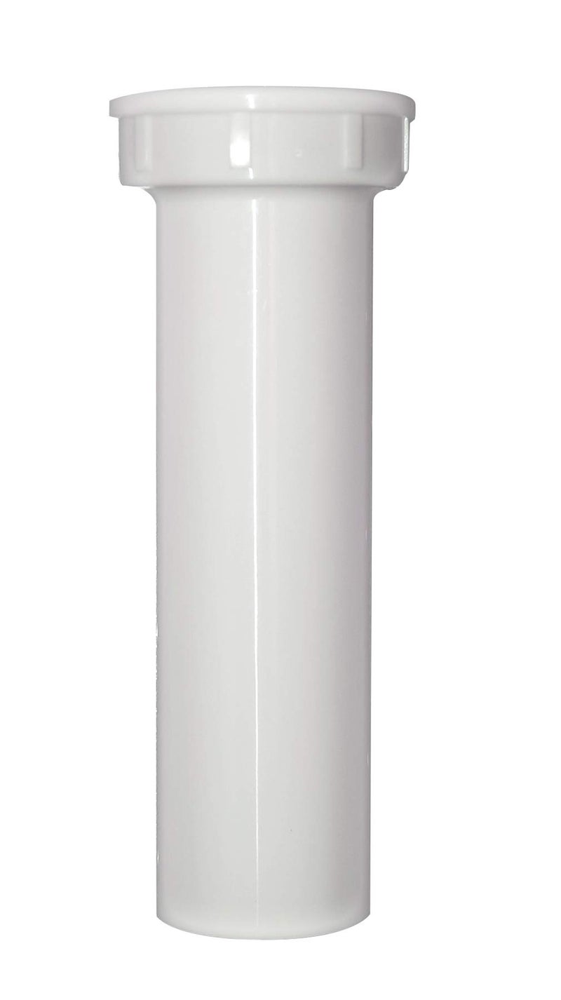 Plumb Pak PP15-6W Sink Strainer Tailpiece with, 1-1/2 in Dia X 6 in L, Threaded, Plastic - Image 1