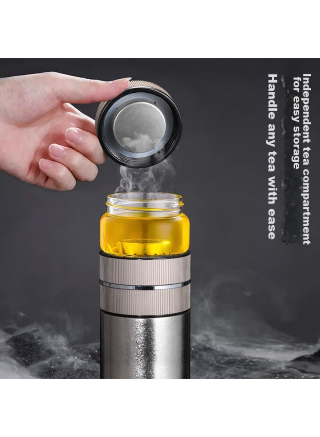 Geya Antibacterial Pure Titanium Tea Infuser Cup, Pure Titanium Insulated Mug, Pure Titanium Cup With Temperature Display For Brewing Tea, Customizable Cup For Outdoor Use - Image 4