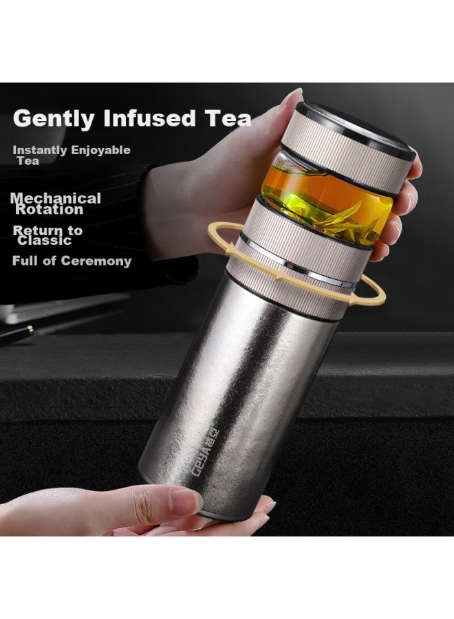 Geya Antibacterial Pure Titanium Tea Infuser Cup, Pure Titanium Insulated Mug, Pure Titanium Cup With Temperature Display For Brewing Tea, Customizable Cup For Outdoor Use - Image 5