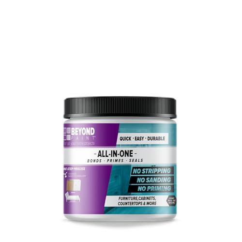 Beyond Paint All-in-One Refinishing Paint, No Sanding, Matte Finish for Cabinets, Countertops, Furniture and Doors, 1 Pint, Soft Gray - Image 1